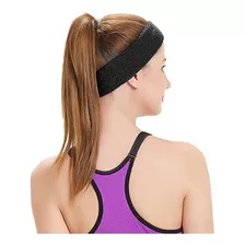 Testeira Tiara Cabeça Elástica Fitness Kit Com 3 Peças 