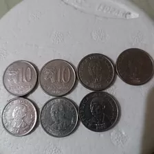 Moneda De 10 Guranies Año 1975,76,78,80,84,86,1988