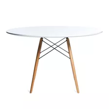 Mesa Eames Redonda 80 Cm Diámetro Blanca