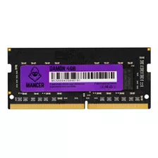 Memoria Notebook Mancer Damon, 4gb (1x4gb), Ddr4 2666mhz C16