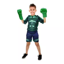 Hulk Com Luvas Infantil Meninos