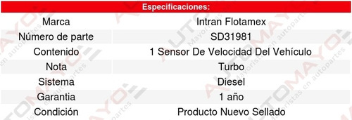 Sensor Velocidad Vss Golf Gls 2.0l L4 93 Al 99 Intran Foto 3