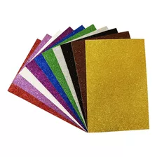 Carpeta Goma Eva Glitter A4 10un 