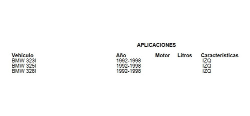 Faro Niebla Izq Bmw 323i 1998 Tyc Foto 2