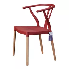 Silla Wishbone Rojo