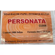 Papel Interfolha Personata Clean - Para Secar Mãos - 1000un.