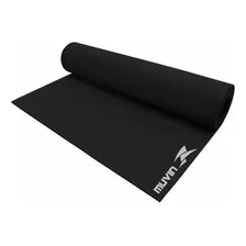 Tapete Para Yoga Em Eva Muvin Light - Tamanho 180cm X 50cm X 0,4cm - Indicado Para Iniciantes - Pilates, Estúdio Yoga, Ginástica E Treino Cor Preto