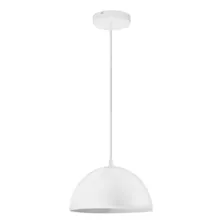 Colgante 1 Luz Campana 20cm Apto Led E27 Blanco Negro Deco