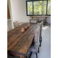 Mesa Comedor Rústica Madera Antigua Apolillada. Excelente!!!