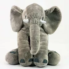 Almofada Elefante De Pelúcia 50 Cm Travesseiro Para Bebê