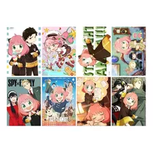 Paquete 8 Afiches Poster Spy X Family Anime 28x42cm
