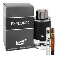 Montblanc Explorer 100ml Caballero Original+perfum Cuba 35ml