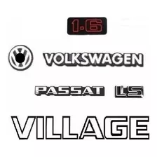 Kit Emblema Vw Mala Volkswagen 1.6 Passat Ls Adesivo Village