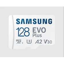Cartão De Memória Micro Sdxc Samsung Evo Plus 128gb + Adap