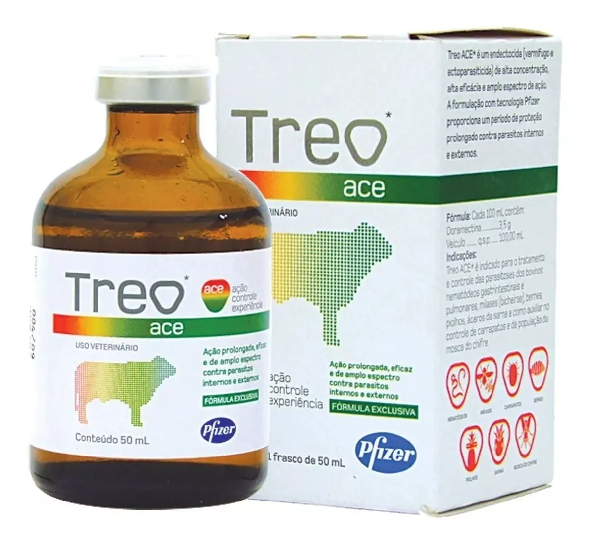 Treo Ace 50 Ml - Zoetis ( Doramectina 3,5% )