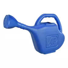 Regador De Bico Chuveirinho Plástico P/ Planta Horta Azul 5l