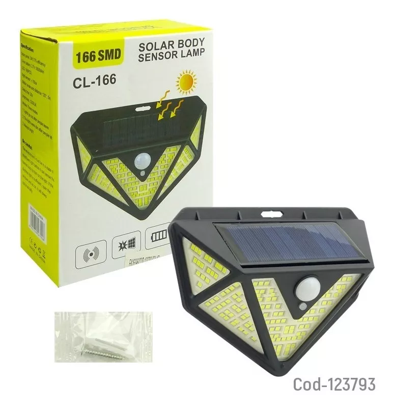 Lampara Solar Con Sensor Cl-166 Smd