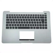 Carcaça Base Com Teclado Notebook Ultrabook Cce F7 Br Prata