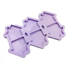 Molde De Silicone Para Resina Paleta Casas - 6x5,4cm