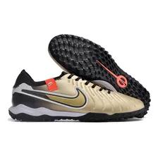 Botines Futbol 5 Nike Tiempo Legend 10 Pro Golden