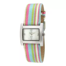 Peugeot Reloj De Moda Rectangular Plateado Para Mujer Para M