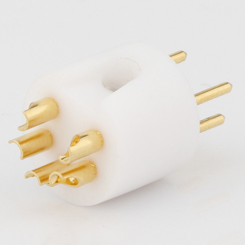 Conector Turnlabe M Din De 5 Pines Chapado En Oro, Plato Gir Foto 6