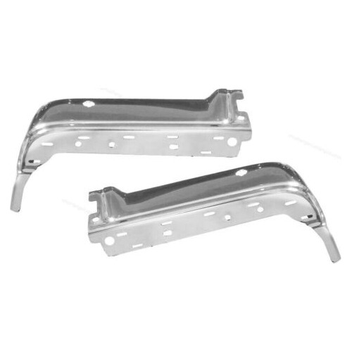 1pair Chrome Lh Rh Rear Bumper End Cap Fit For 2009-2014 Aad Foto 10