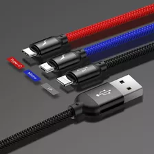 Cable Cargador Usb C Baseus Multifunctional Hub Color Negro/azul/rojo De 1,2 M