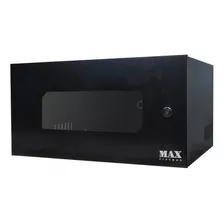 Caixa Metalica 5u Para Dvr Ou Central De Alarme Cor Preto