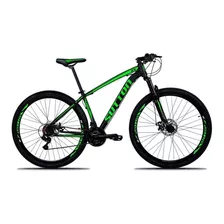 Mountain Bike Sutton New Aro 29 19 21v Freios De Disco Hidráulico Câmbios Shimano Cor Preto/verde