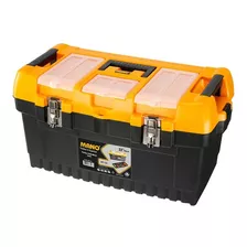 Caja De Herramientas 22 Mano Mt22 Cierre Metalico Color Negro/amarillo