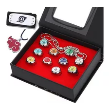 Anel Naruto Akatsuki Itachi Sasuke, Kit De Anillos Ninja, 10