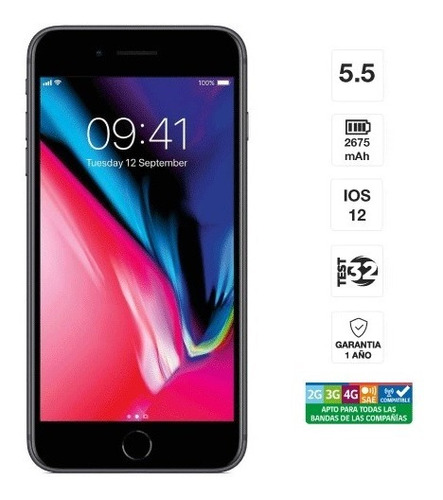 iPhone 8 Plus 64 Gb - Reacondicionado - Grado A