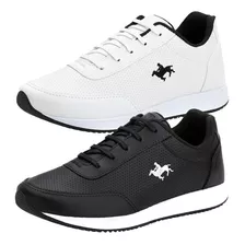 Kit 2 Pares De Tênis Masculino Sapatenis Casual Da Polo Vili