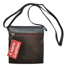 Bolsa Feminina Couro Transversal Estilo Carteiro Mod 20219