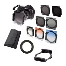 Kit De 6 Filtros Cuadrados Para Fotografía Con Soporte