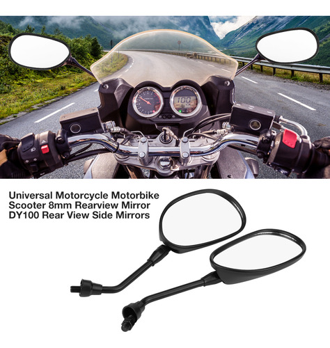 Espejo Retrovisor Universal Para Moto Y Moto, 10 Mm Foto 4