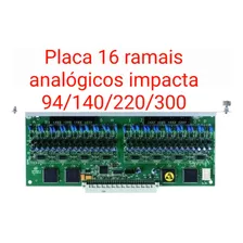 Placa De 16 Ramais Analógicos Intelbr Impacta 94/140/220/300