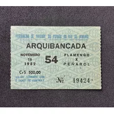 Ingresso Futebol Flamengo X Peñarol Libertadores 1982