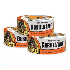 Gorilla White Duct Tape, 1.88 X 10 Yd, Blanco, (paquete De 