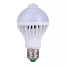 Kit 4 Lâmpada Bulbo Led 12w C/ Sensor Presença Branco Frio