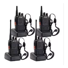 Radio Walkie Talkie Baofeng Bf-888s Uhf X 4 Bateria 2800m Ah