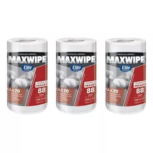 03 Rollos Paño De Limpieza Reutilizable Maxwipe * 88 Paños