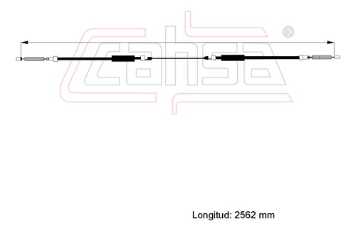 Cable Freno Trasero Para Volkswagen Santana 1.8l 1987 Foto 2