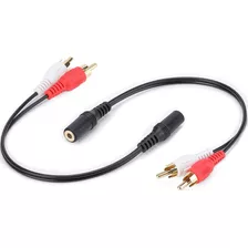 2 Cables De Audio Estereo | 3,5mm Hembra A 2 Rca Hembra