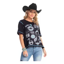 T-shirt Feminina Zenz Western Honk Tonk Zw0122016