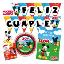 Kit Imprimible Cumple Mickey Mouse Personalizado