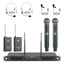 Sistema De Micrófono Inalámbrico Phenyx Pro De 4 Canales Uhf