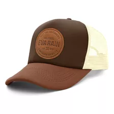 Gorra Cuero Trucker Retro Eva Rain® Vintage Marron 