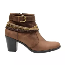 Bota Feminina Casual Classica Em Couro 100% Escrete Boots